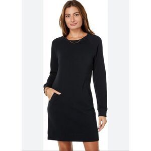 Lilly Pulitzer black Beach Comber dress onyx Sz L athletic 2 pocket